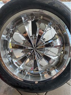 Chrome plated rims 22inc