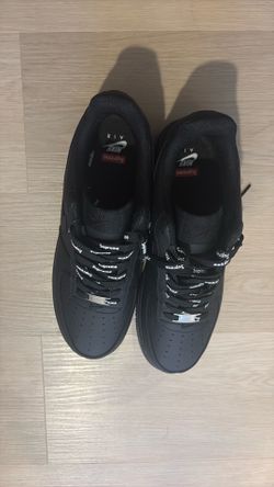 black supreme forces size 9.5