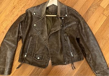Women leather jacket