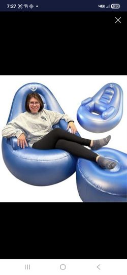 New Inflatable Chair And Ottoman