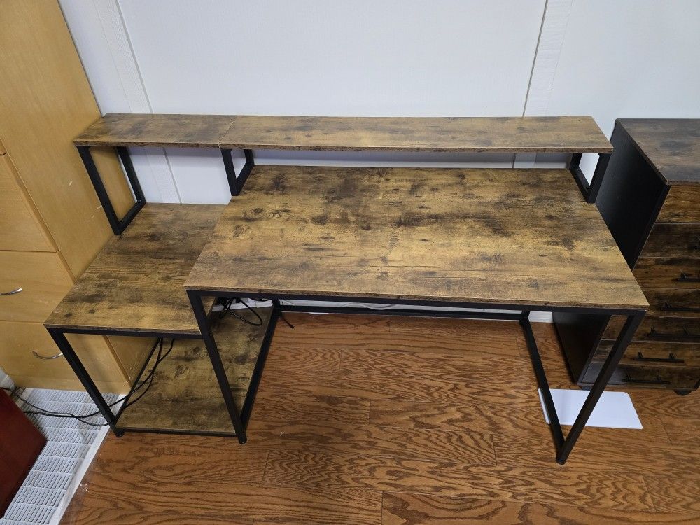 Desk w/Printer Stand
