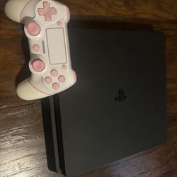 Black PS4 Slim With 4 Games 