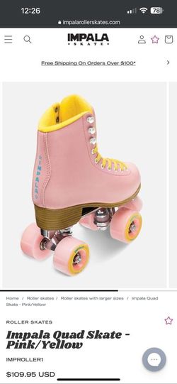 Impala Rollerskates Women's Pink/Yellow Skates