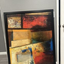 Abstract Framed Paintings 