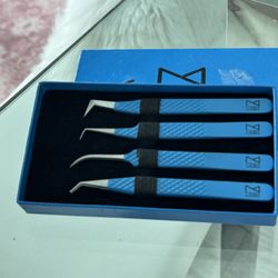 M Lash Eyelash Extensions Tweezers Set 