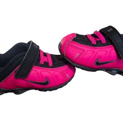 Nike Shox Shoes Kids Sz 6c Hot Pink And Black
