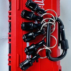 6PCS  Bit Holders 1/4 Socket, Hex Shank Screwdriver Bit Holder for Impact Driver Drill Bit Keychain Extension Bar Quick Release Easy Change, Screwdriv