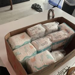 BOX OF DIAPERS
