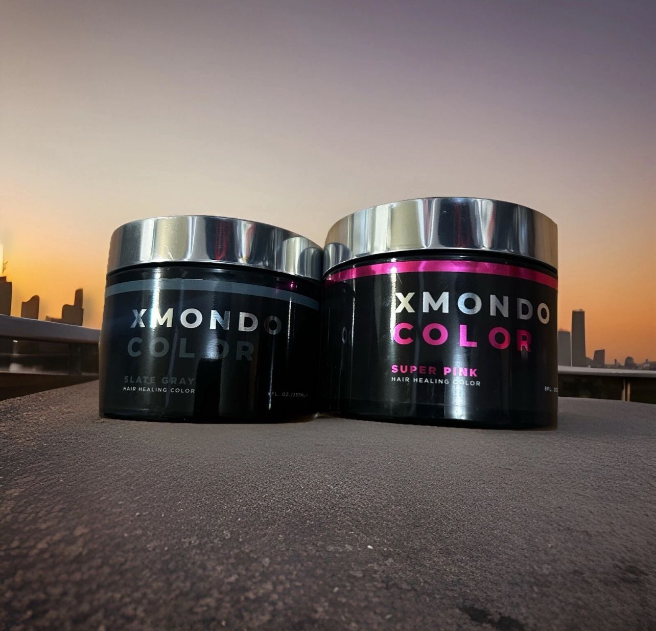 New Xmondo color super pink and slate gray 2pcs
