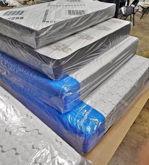 NEW QUEEN SIZE MATTRESS WITH BOXSPRING SET COLCHONES NUEVOS QUEEN MATTRESS BED