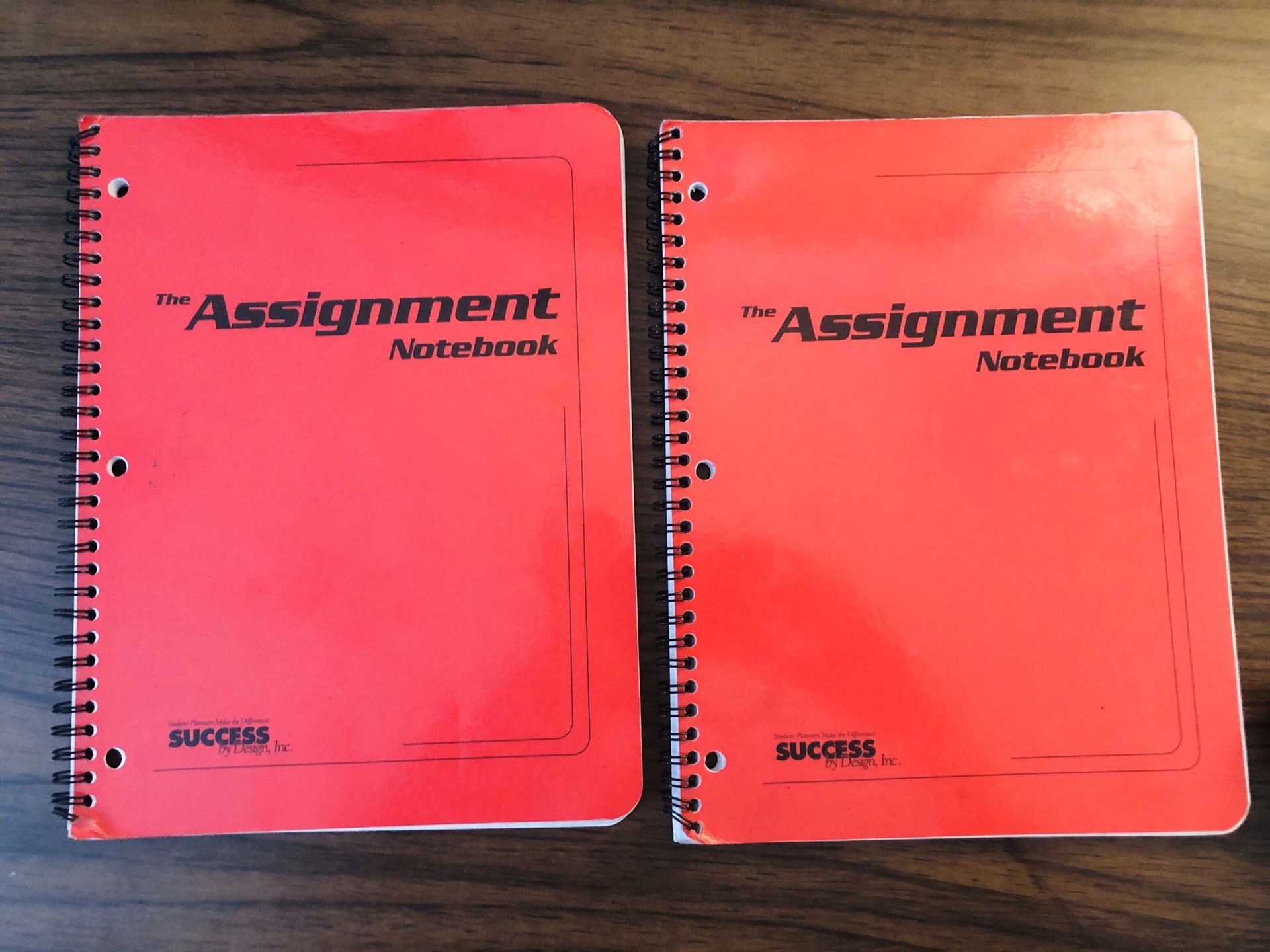 Assignment notebooks (planners)