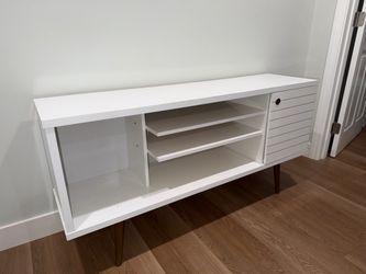 White TV Stand Console