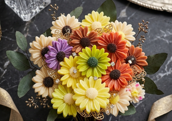 Flores bouquet aromáticas decorativas
