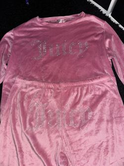Juicy Couture Pink Velour Set Size M