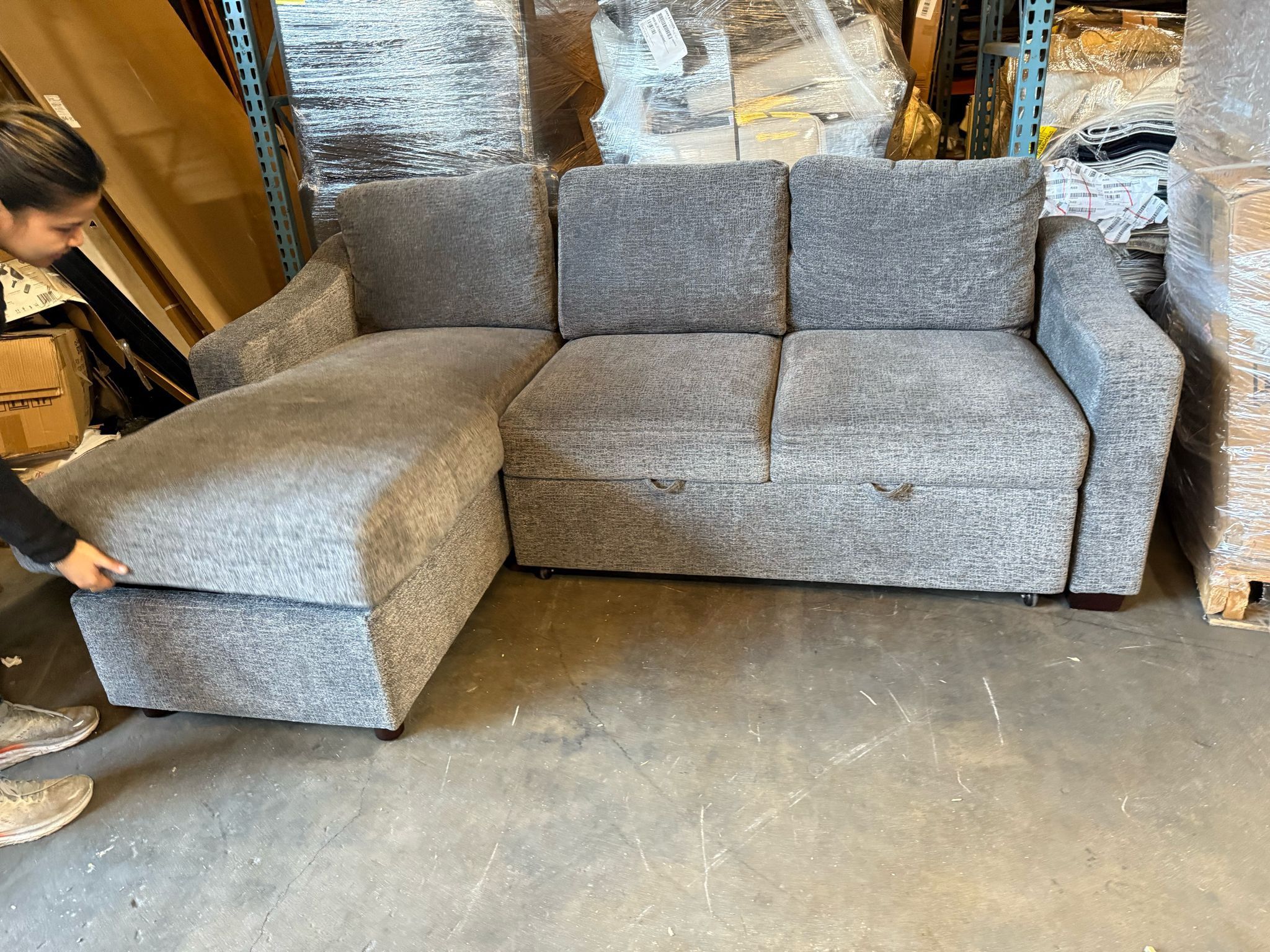 Gray sectional Couch