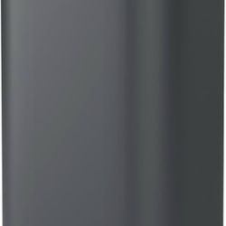  Trash Can, Stainless Steel Garbage Can with Silent Lid, Durable Pedal & Inner Bucket, Pedal Garbage Bin for Kitchen Inside Outside (50L, Dark Gray)