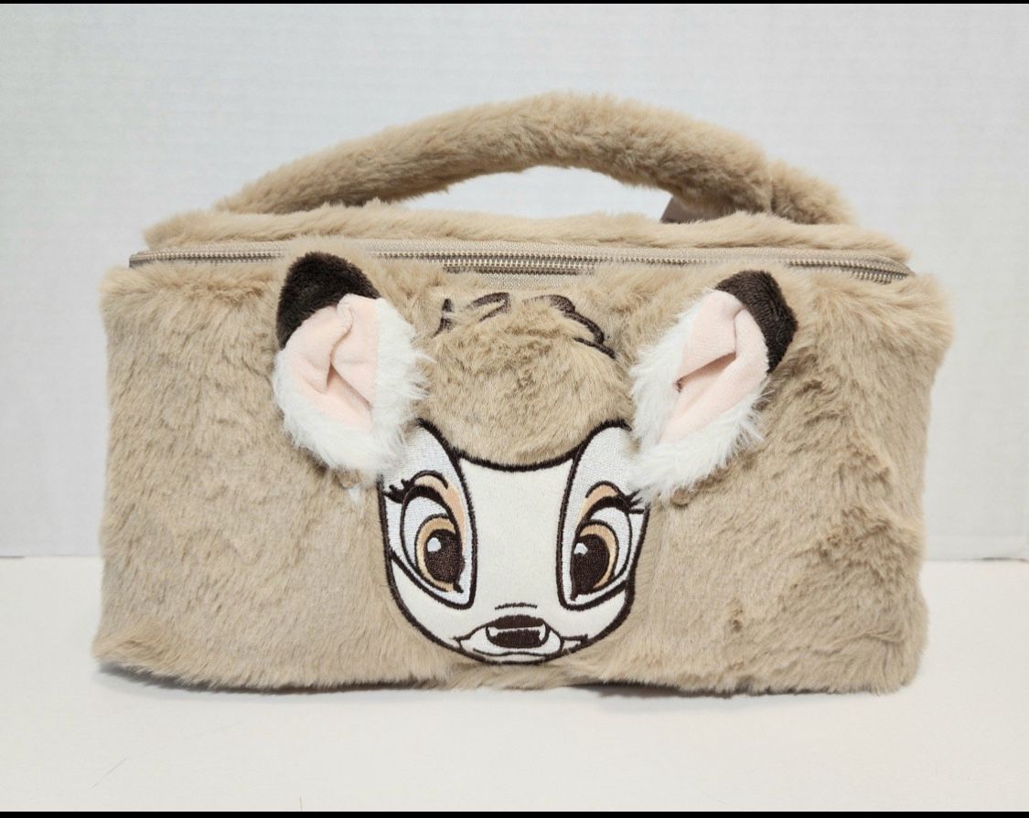 Disney parks plush Bamboo zippered cosmetic bag/lunch Tote