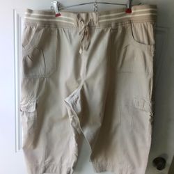 You Go Boy For Her Plus Front Lace Elastic Capris