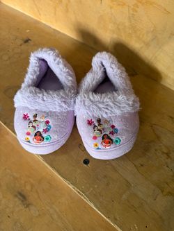Disney warm slippers, $3,  like new,  for 2-4 year old