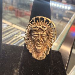 10KT Jesus Ring 42421-1