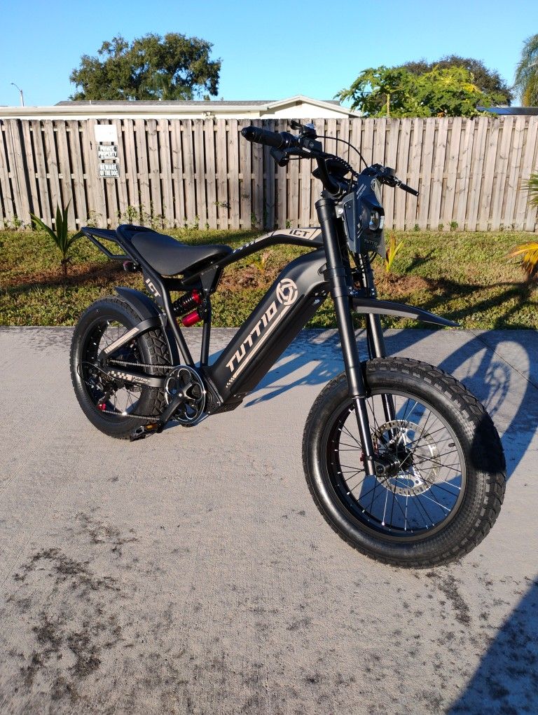 Tuttio ICT E-Bike Electric Bike 49 MPH Top Speed Moped Scooter Motorcycle Bicycle