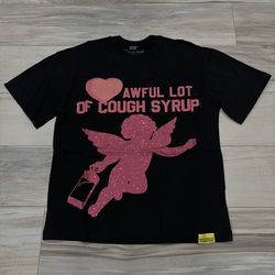 Awful Lot of Cough Syrup Tee, Size medium, Brand new