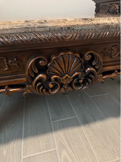 A beautiful new granite coffee table set from Ashley