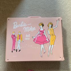 Vintage 1963 Barbie And Midge Doll Case