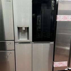 LG InstaView Series 36 in. 27.1 cu. ft. Smart Side-by-Side Refrigerator with External ICE