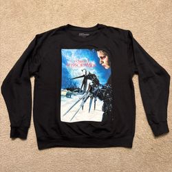 Edward Scissorhands Crewneck Sweatshirt Sz L