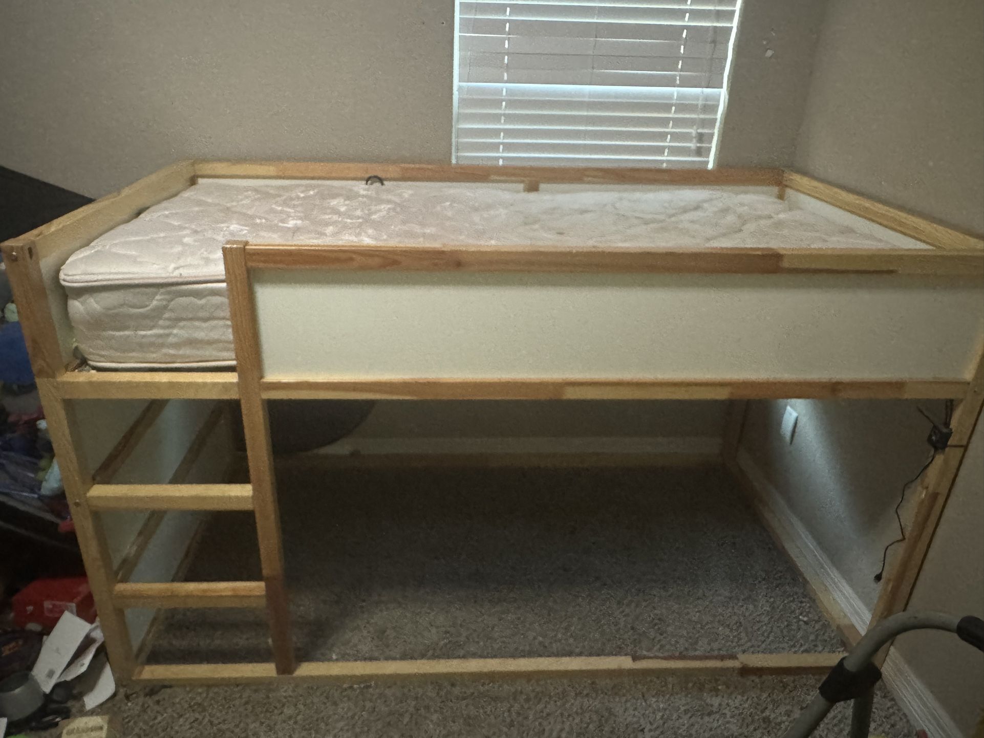 Twin Reversible Wooden Bed