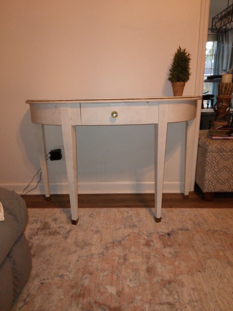 White Accent Table