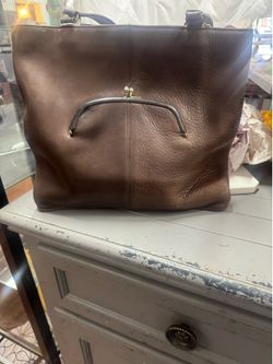 Vintage Coach Bonnie Cashin handbag brown leather with orginal hand tag
