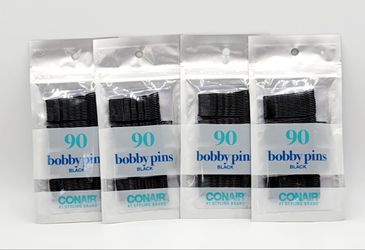 Conair Color Black Bobby Pins 90 Count (4 Pack)