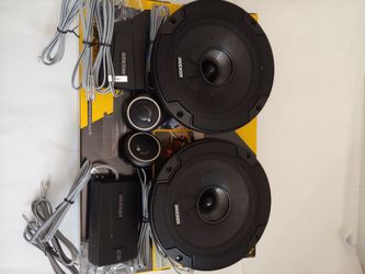 KICKER 1 PAIR 6.5" 300 WATTS COMPONENT SET WITH CROSSOVER CAR SPEAKER