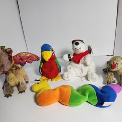 Lot Of 5 TY Plush For One Price 