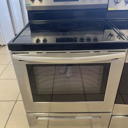 FRIGIDAIRE GLASS TOP STOVE STAINLESS STEEL 