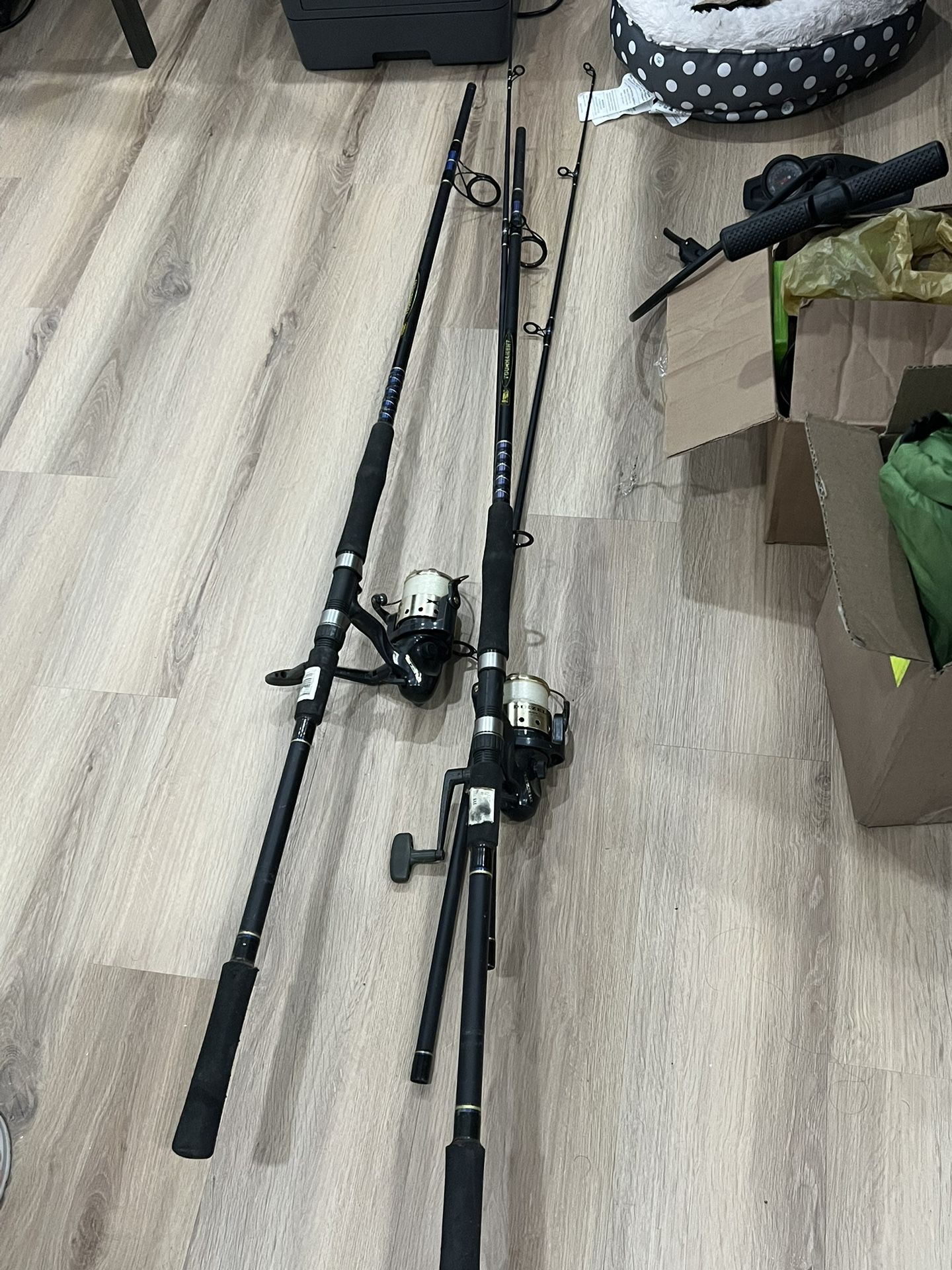 ANDE Tournament surf fishing rods and reels