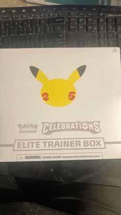 Pokémon celebrations  elite trainer box sealed