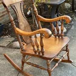 Tiger Oak Rocking Chair
