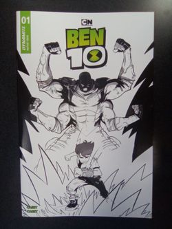 Ben 10 #1 Cover K 1:15 Sebastian Piriz Line Art Variant