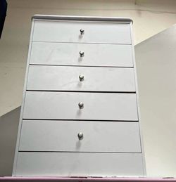 5 Drawer white color