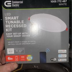 Commercial Electric LED Smart (Connects To Smartphone Via App) Tuneable Recessed Kit