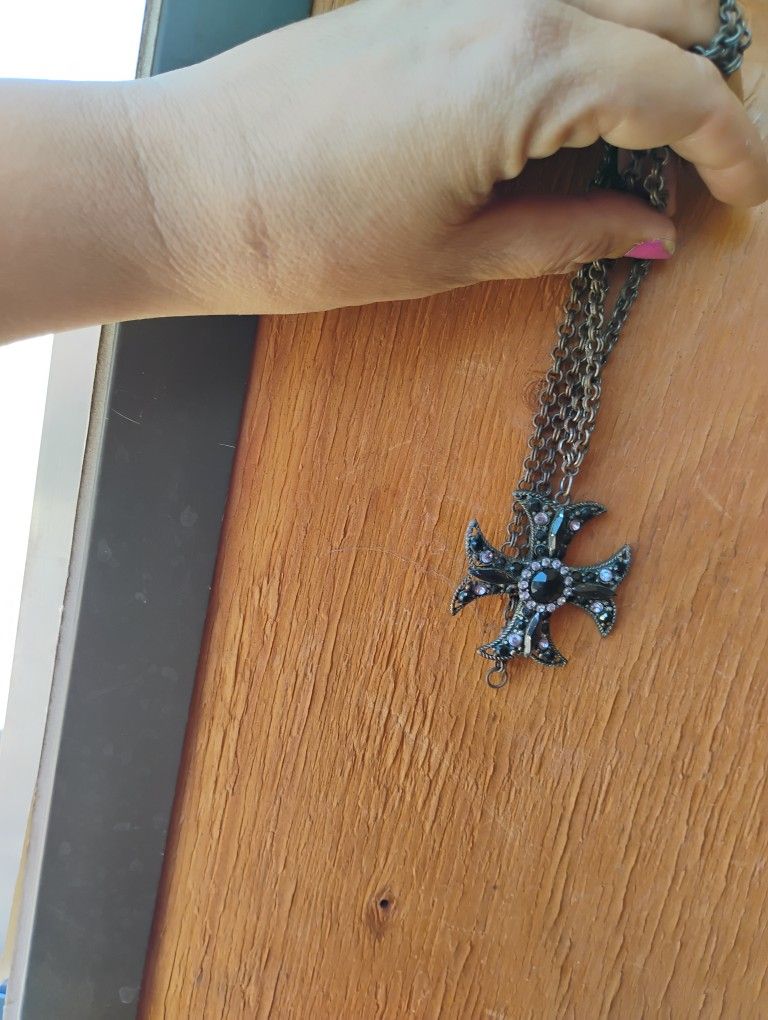 Black And Silver Crucifix