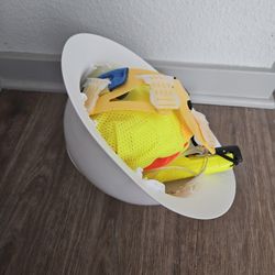 Hard Hat, High Visibility Vest, Safety Goggles