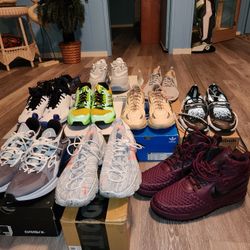 Sneakers Lot For Sale! Nike Addidas  Mostly All New Or Light Wear