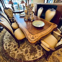 AICO By Michael Amini PALAIS ROYALE Dinning Set Table And 6 Chairs - GA 