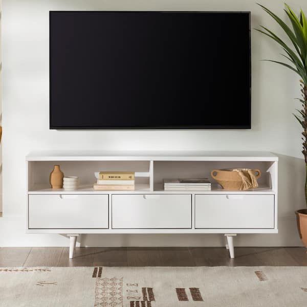 Modern TV Stand Solid Wood