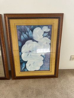 Framed Floral Wall Art Print