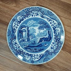 11" SPODE Raised Cake/cheese Platter Made In England Pattern Italian